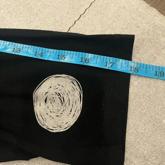 [6/XL-XXL]Alembika Black and White Circles Spotted Jersey Dress NWOT - Picture 10 of 10